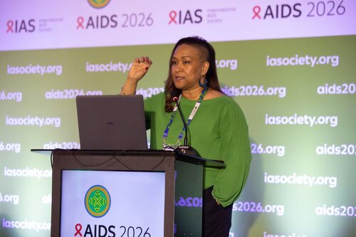 AIDS 2026, the 26th International AIDS Conference. Rio de Janeiro, Brazil.
Wednesday, 29 July 2026.

SAT35. The future of HIV service delivery is…simplification, self-care, integration, and AI in practice.
In the photo: Solange Baptiste, International Treatment Preparedness Coalition (ITPC), South Africa.

©️ Felipe Varanda / IAS