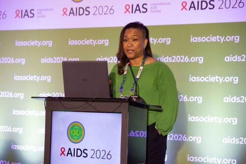 AIDS 2026, the 26th International AIDS Conference. Rio de Janeiro, Brazil.
Wednesday, 29 July 2026.

SAT35. The future of HIV service delivery is…simplification, self-care, integration, and AI in practice.
In the photo: Solange Baptiste, International Treatment Preparedness Coalition (ITPC), South Africa.

©️ Felipe Varanda / IAS