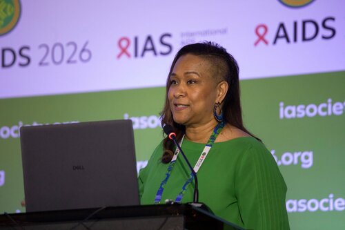 AIDS 2026, the 26th International AIDS Conference. Rio de Janeiro, Brazil.
Wednesday, 29 July 2026.

SAT35. The future of HIV service delivery is…simplification, self-care, integration, and AI in practice.
In the photo: Solange Baptiste, International Treatment Preparedness Coalition (ITPC), South Africa.

©️ Felipe Varanda / IAS