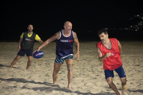 AIDS 2026, the 26th International AIDS Conference. Rio de Janeiro, Brazil.
Wednesday, 29 July 2026.

THGT. Tackle HIV rugby with Gareth Thomas on Ipanema beach.

© Felipe Varanda / IAS