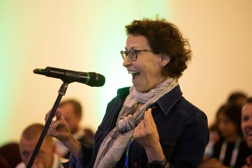 AIDS 2026, the 26th International AIDS Conference. Rio de Janeiro, Brazil.
Wednesday, 29 July 2026.

SAT35. The future of HIV service delivery is…simplification, self-care, integration, and AI in practice.
In the photo: Audience asking questions.

©️ Felipe Varanda / IAS