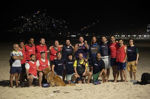 AIDS 2026, the 26th International AIDS Conference. Rio de Janeiro, Brazil.
Wednesday, 29 July 2026.

THGT. Tackle HIV rugby with Gareth Thomas on Ipanema beach.

© Felipe Varanda / IAS