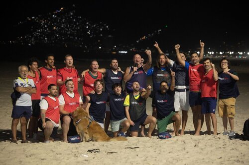 AIDS 2026, the 26th International AIDS Conference. Rio de Janeiro, Brazil.
Wednesday, 29 July 2026.

THGT. Tackle HIV rugby with Gareth Thomas on Ipanema beach.

© Felipe Varanda / IAS