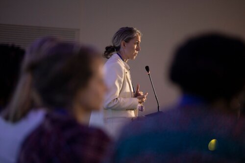 AIDS 2026, the 26th International AIDS Conference. Rio de Janeiro, Brazil.
Wednesday, 29 July 2026.

SAT35. The future of HIV service delivery is…simplification, self-care, integration, and AI in practice.
In the photo: Cheryl Johnson, WHO, Switzerland.

©️ Felipe Varanda / IAS