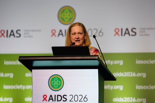AIDS 2026, the 26th International AIDS Conference. Rio de Janeiro, Brazil.
Thursday, 30 July 2026

PL03. Breaking down silos. "Elizabeth Taylor Human Rights Award"
In the photo: Catherine Brown.

©️ Andréa Testoni / IAS