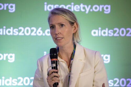 AIDS 2026, the 26th International AIDS Conference. Rio de Janeiro, Brazil.
Wednesday, 29 July 2026.

SAT35. The future of HIV service delivery is…simplification, self-care, integration, and AI in practice.
In the photo: Cheryl Johnson, WHO, Switzerland.

©️ Felipe Varanda / IAS