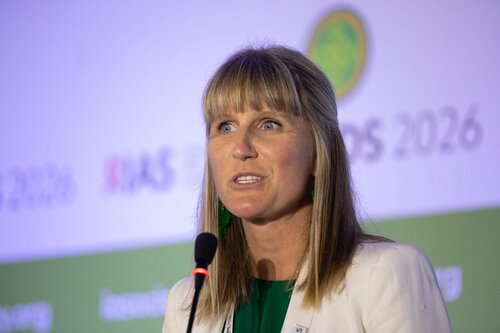 AIDS 2026, the 26th International AIDS Conference. Rio de Janeiro, Brazil.
Wednesday, 29 July 2026.

SAT35. The future of HIV service delivery is…simplification, self-care, integration, and AI in practice.
In the photo: Anna Grimsrud, International AIDS Society, South Africa.

©️ Felipe Varanda / IAS