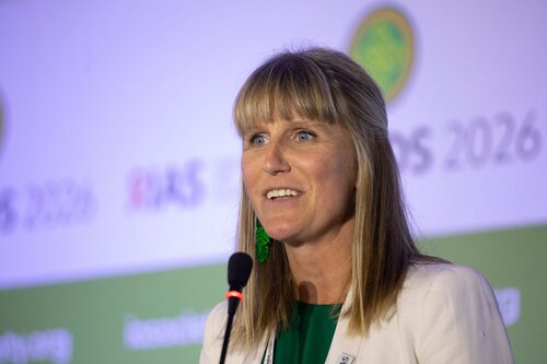 AIDS 2026, the 26th International AIDS Conference. Rio de Janeiro, Brazil.
Wednesday, 29 July 2026.

SAT35. The future of HIV service delivery is…simplification, self-care, integration, and AI in practice.
In the photo: Anna Grimsrud, International AIDS Society, South Africa.

©️ Felipe Varanda / IAS