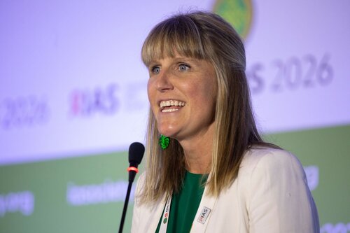 AIDS 2026, the 26th International AIDS Conference. Rio de Janeiro, Brazil.
Wednesday, 29 July 2026.

SAT35. The future of HIV service delivery is…simplification, self-care, integration, and AI in practice.
In the photo: Anna Grimsrud, International AIDS Society, South Africa.

©️ Felipe Varanda / IAS
