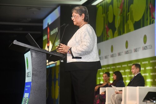 AIDS 2026, the 26th International AIDS Conference. Rio de Janeiro, Brazil.
Wednesday, 29 July 2026.

PL02. The future of HIV prevention.
In the photo: Quarraisha Abdool Karim.

© Márcia Moreira / IAS.