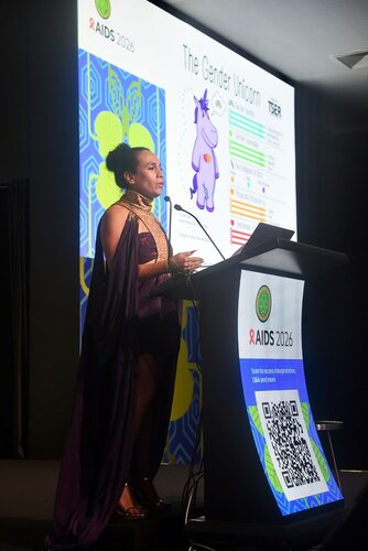 AIDS 2026, the 26th International AIDS Conference. Rio de Janeiro, Brazil.
Wednesday, 29 July 2026.

PL02. The future of HIV prevention.
In the photo: Amanita Calderón-Cifuéntes.

© Márcia Moreira / IAS.