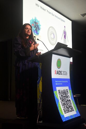 AIDS 2026, the 26th International AIDS Conference. Rio de Janeiro, Brazil.
Wednesday, 29 July 2026.

PL02. The future of HIV prevention.
In the photo: Sandhya Vasan.

© Márcia Moreira / IAS.