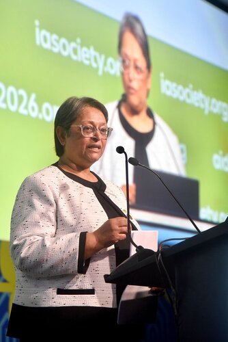 AIDS 2026, the 26th International AIDS Conference. Rio de Janeiro, Brazil.
Wednesday, 29 July 2026.

PL02. The future of HIV prevention.
In the photo: Quarraisha Abdool Karim.

© Márcia Moreira / IAS.