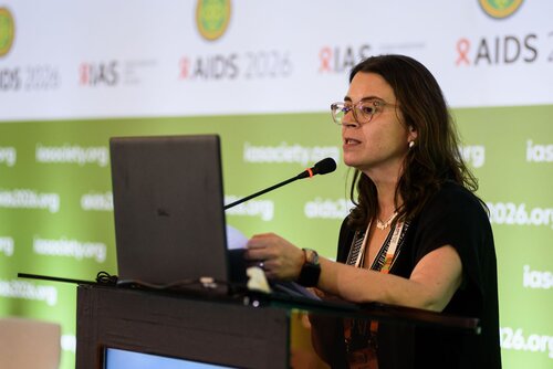 AIDS 2026, the 26th International AIDS Conference. Rio de Janeiro, Brazil.
Thursday, 30 July 2026.

MM04. IAS Regional Members' Meeting: Latin America and the Caribbean.
In the photo: Claudia Cortes.

©️ Rogério von Krüger / IAS