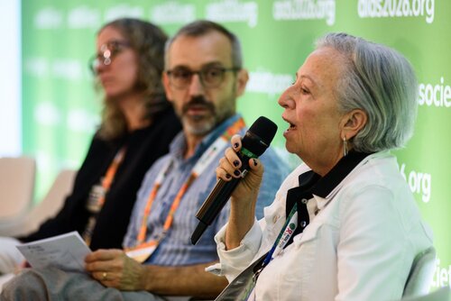 AIDS 2026, the 26th International AIDS Conference. Rio de Janeiro, Brazil.
Thursday, 30 July 2026.

MM04. IAS Regional Members' Meeting: Latin America and the Caribbean.
In the photo: Adele Benzaken, Omar Sued, Brenda Crabtree.

©️ Rogério von Krüger / IAS