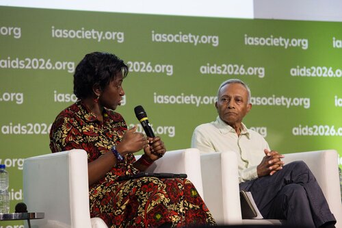 AIDS 2026, the 26th International AIDS Conference. Rio de Janeiro, Brazil.
Wednesday, 29 July 2026

SS01. After the emergency: Rebuiding sustainable access to HIV treatment and prevention.
In this photo: Olayide Akanni, Yogan Pillay.

©️ Andréa Testoni / IAS