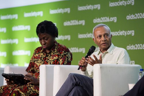 AIDS 2026, the 26th International AIDS Conference. Rio de Janeiro, Brazil.
Wednesday, 29 July 2026

SS01. After the emergency: Rebuiding sustainable access to HIV treatment and prevention.
In this photo: Olayide Akanni, Yogan Pillay.

©️ Andréa Testoni / IAS