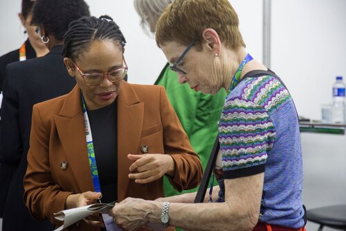 AIDS 2026, the 26th International AIDS Conference. Rio de Janeiro, Brazil.
Wednesday, 29 July 2026

SS01. After the emergency: Rebuiding sustainable access to HIV treatment and prevention.
In the photo: Nonhlanhla Ignata Ndlovu, Nora Bar.

©️ Andréa Testoni / IAS