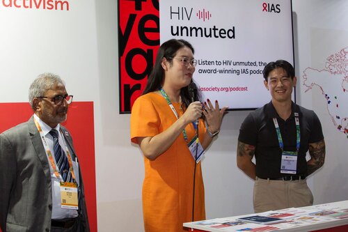 AIDS 2026, the 26th International AIDS Conference. Rio de Janeiro, Brazil.
Wednesday, 29 July 2026

MGAP. Gathering for IAS membersfrom Asia and the Pacific Islands.
In the photo: Ishwar Gilada, Rena Janamnuiasook, Rayner Kay Jin Tan

©️ Andréa Testoni / IAS