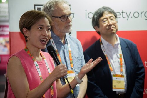 AIDS 2026, the 26th International AIDS Conference. Rio de Janeiro, Brazil.
Wednesday, 29 July 2026

MGAP. Gathering for IAS membersfrom Asia and the Pacific Islands.
In the photo: Nittaya Phanuphak, Andrew Grulich, Tetsuro Matano, Ishwar Gilada.

©️ Andréa Testoni / IAS