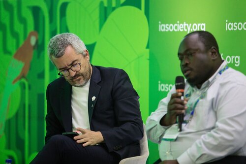 AIDS 2026, the 26th International AIDS Conference. Rio de Janeiro, Brazil.
Wednesday, 29 July 2026

SY18. Safeguarding space and services for key populations in the face of shrinking resources.
In the photo: Javier Padilla Bernaldez, Jonah Onentiah, Alegra Wolter, Kyle Clifford

©️ Andréa Testoni / IAS