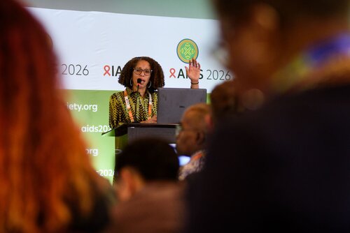 AIDS 2026, the 26th International AIDS Conference. Rio de Janeiro, Brazil.
Thursday, 30 July 2026.

MM03. IAS Regional Members' Meeting: United States and Canada.
In the photo: Renata Sanders.

©️ Rogério von Krüger / IAS