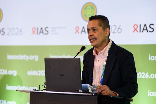 AIDS 2026, the 26th International AIDS Conference. Rio de Janeiro, Brazil.
Thursday, 30 July 2026.

MM03. IAS Regional Members' Meeting: United States and Canada.
In the photo: Asa Radix.

©️ Rogério von Krüger / IAS