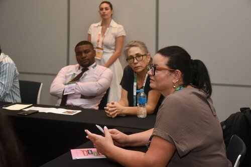 AIDS 2026, the 26th International AIDS Conference. Rio de Janeiro, Brazil.
Wednesday, 29 July 2026.

ETAF. Evidence to Action Forum.
In the photos: Presenters and audience.

© Márcia Moreira / IAS.