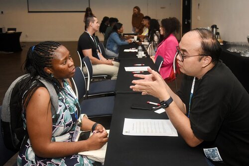 AIDS 2026, the 26th International AIDS Conference. Rio de Janeiro, Brazil.
Wednesday, 29 July 2026.

SCHOLSNET. Scholarships speed networking.

© Márcia Moreira / IAS.