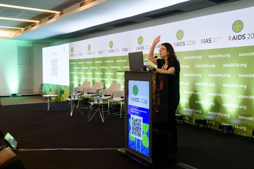 AIDS 2026, the 26th International AIDS Conference. Rio de Janeiro, Brazil.
Thursday, 30 July 2026.

MM04. IAS Regional Members' Meeting: Latin America and the Caribbean.
In the photo: Claudia Cortes.

©️ Rogério von Krüger / IAS
