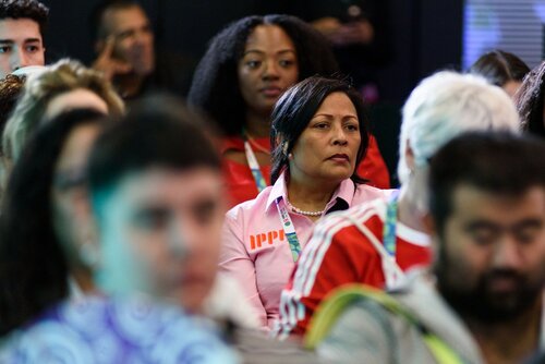 AIDS 2026, the 26th International AIDS Conference. Rio de Janeiro, Brazil.
Thursday, 30 July 2026.

MM04. IAS Regional Members' Meeting: Latin America and the Caribbean.
In the photo: Audience.

©️ Rogério von Krüger / IAS
