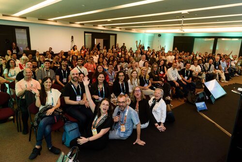 AIDS 2026, the 26th International AIDS Conference. Rio de Janeiro, Brazil.
Thursday, 30 July 2026.

MM04. IAS Regional Members' Meeting: Latin America and the Caribbean.
In the photo: Claudia Cortes, Omar Sued, Brenda Crabtee, Adele Benzaken and audience.

©️ Rogério von Krüger / IAS