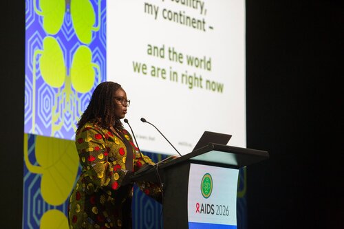 AIDS 2026, the 26th International AIDS Conference. Rio de Janeiro, Brazil.
Thursday, 30 July 2026

PL03. Breaking down silos.
In the photo: Immaculate Owomugisha Bazare.

©️ Andréa Testoni / IAS