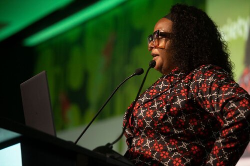 AIDS 2026, the 26th International AIDS Conference. Rio de Janeiro, Brazil.
Friday, 31 July 2026.

PL05. Rapporteur report-back session.
In the photo:Catherine Koofhethile, Botswana Harvard Health Partnership (BHP), Botswana.