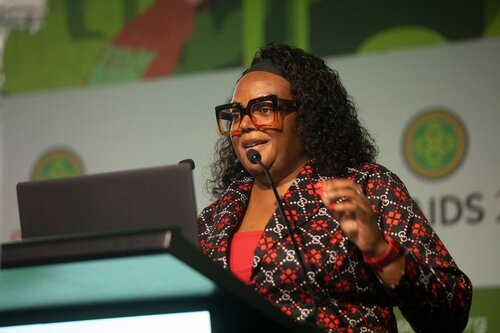 AIDS 2026, the 26th International AIDS Conference. Rio de Janeiro, Brazil.
Friday, 31 July 2026.

PL05. Rapporteur report-back session.
In the photo:Catherine Koofhethile, Botswana Harvard Health Partnership (BHP), Botswana.