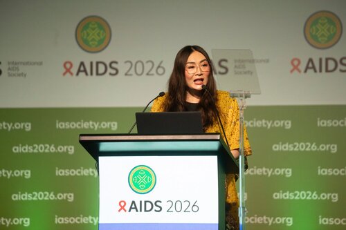 AIDS 2026, the 26th International AIDS Conference. Rio de Janeiro, Brazil.
Friday, 31 July 2026.

PL05. Rapporteur report-back session.
In the photo:Alegra Wolter, Suara Kita and the Kirby Institute, Indonesia.