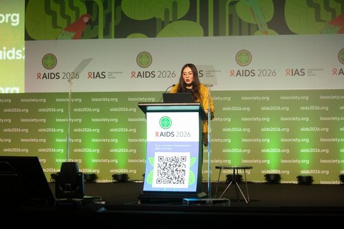 AIDS 2026, the 26th International AIDS Conference. Rio de Janeiro, Brazil.
Friday, 31 July 2026.

PL05. Rapporteur report-back session.
In the photo:Alegra Wolter, Suara Kita and the Kirby Institute, Indonesia.