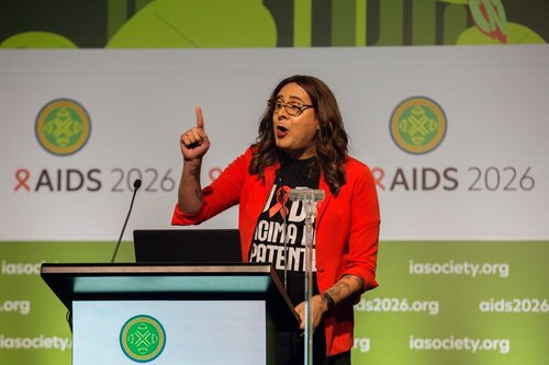 AIDS 2026, the 26th International AIDS Conference. Rio de Janeiro, Brazil.
Friday, 31 July 2026

CL01. Closing Session.
In the photo: Duda Salabert Rosa.

©️ Andréa Testoni / IAS