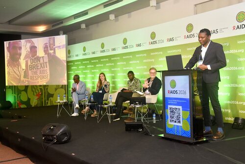AIDS 2026, the 26th International AIDS Conference. Rio de Janeiro, Brazil.
Fryday, 31 July 2026.

SY29. Rebuilding trust and financing in a fractured world.
In the photos: Panellists.

© Márcia Moreira / IAS.