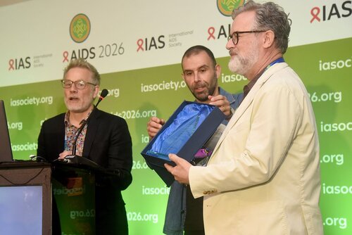 AIDS 2026, the 26th International AIDS Conference. Rio de Janeiro, Brazil.
Fryday, 31 July 2026.

SY29. Rebuilding trust and financing in a fractured world.
In the photos: Mike Reid and Ben Plumley.

© Márcia Moreira / IAS.