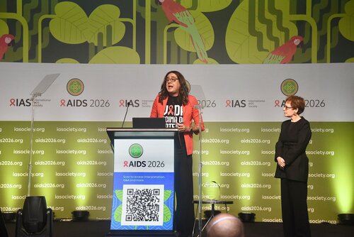 AIDS 2026, the 26th International AIDS Conference. Rio de Janeiro, Brazil.

CL01. Closing session.
In the photo: Duda Salabert Rosa and Beatriz Grinsztejn.

© Márcia Moreira / IAS.