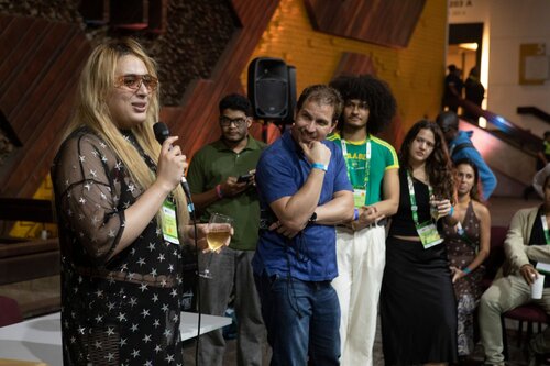 AIDS 2026, the 26th International AIDS Conference. Rio de Janeiro, Brazil.
Friday, 31July 2026.

VOLPARTY. .Volunteers party
In the photo: Voluteers gathering at volunteers party at the end of the conference.