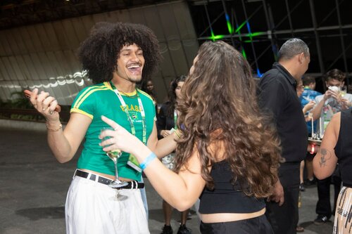 AIDS 2026, the 26th International AIDS Conference. Rio de Janeiro, Brazil.
Friday, 31July 2026.

VOLPARTY. .Volunteers party
In the photo: Voluteers gathering at volunteers party at the end of the conference.
