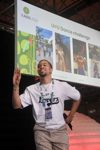 AIDS 2026, the 26th International AIDS Conference. Rio de Janeiro, Brazil.

GVMS17. Pitch Perfect: Young Leaders take the mic.
In the photo: Moderators.

© Márcia Moreira / IAS.