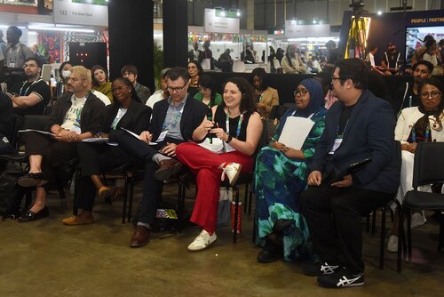 AIDS 2026, the 26th International AIDS Conference. Rio de Janeiro, Brazil.

GVMS17. Pitch Perfect: Young Leaders take the mic.
In the photo: Panel.

© Márcia Moreira / IAS.