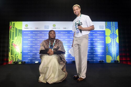 AIDS 2026, the 26th International AIDS Conference. Rio de Janeiro, Brazil.

GVMS17. Pitch Perfect: Young Leaders take the mic.
In the photo: Pitchers and moderators.

© Márcia Moreira / IAS.