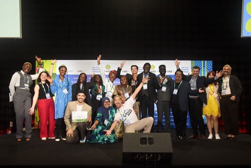 AIDS 2026, the 26th International AIDS Conference. Rio de Janeiro, Brazil.

GVMS17. Pitch Perfect: Young Leaders take the mic.
In the photo: Group of pitchers and panel.

© Márcia Moreira / IAS.