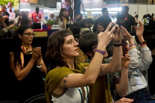 AIDS 2026, the 26th International AIDS Conference. Rio de Janeiro, Brazil.

GVMS17. Pitch Perfect: Young Leaders take the mic.
In the photo: Audience.

© Márcia Moreira / IAS.