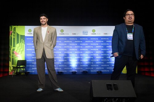 AIDS 2026, the 26th International AIDS Conference. Rio de Janeiro, Brazil.

GVMS17. Pitch Perfect: Young Leaders take the mic.
In the photo: Pitchers and moderators.

© Márcia Moreira / IAS.