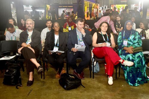 AIDS 2026, the 26th International AIDS Conference. Rio de Janeiro, Brazil.

GVMS17. Pitch Perfect: Young Leaders take the mic.
In the photo: Panel.

© Márcia Moreira / IAS.